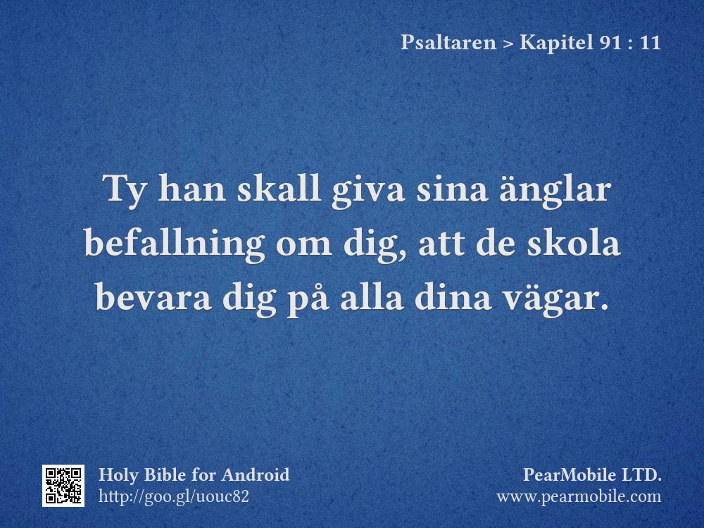 Psaltaren, Kapitel 91:11
